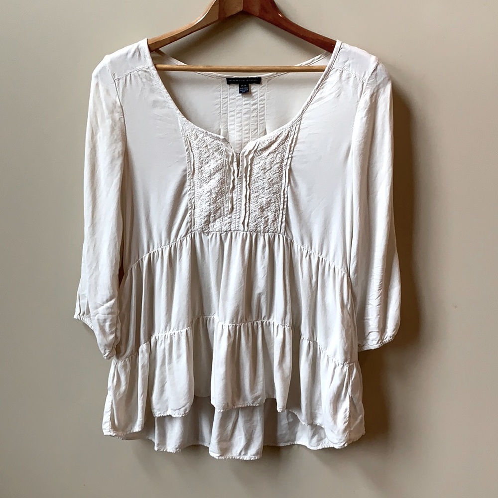 American Eagle 3/4 sleeve boho blouse